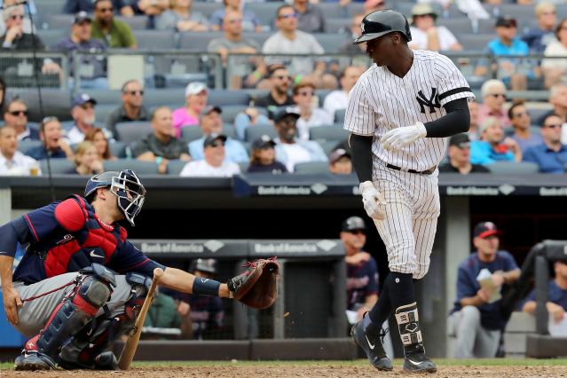 Didi Gregorius stops to apologize to catcher after hitting history