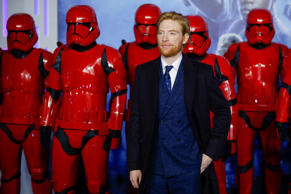 Cast member Domhnall Gleeson poses as he attends the premiere of "Star Wars: The Rise of Skywalker" in London, Britain, December 18, 2019. REUTERS/Henry Nicholls