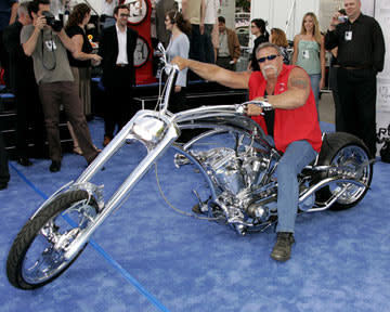 "American Chopper"'s Paul Teutul Sr. with the motorcycle he custome built for the Los Angeles premiere of Twentieth Century Fox's I, Robot