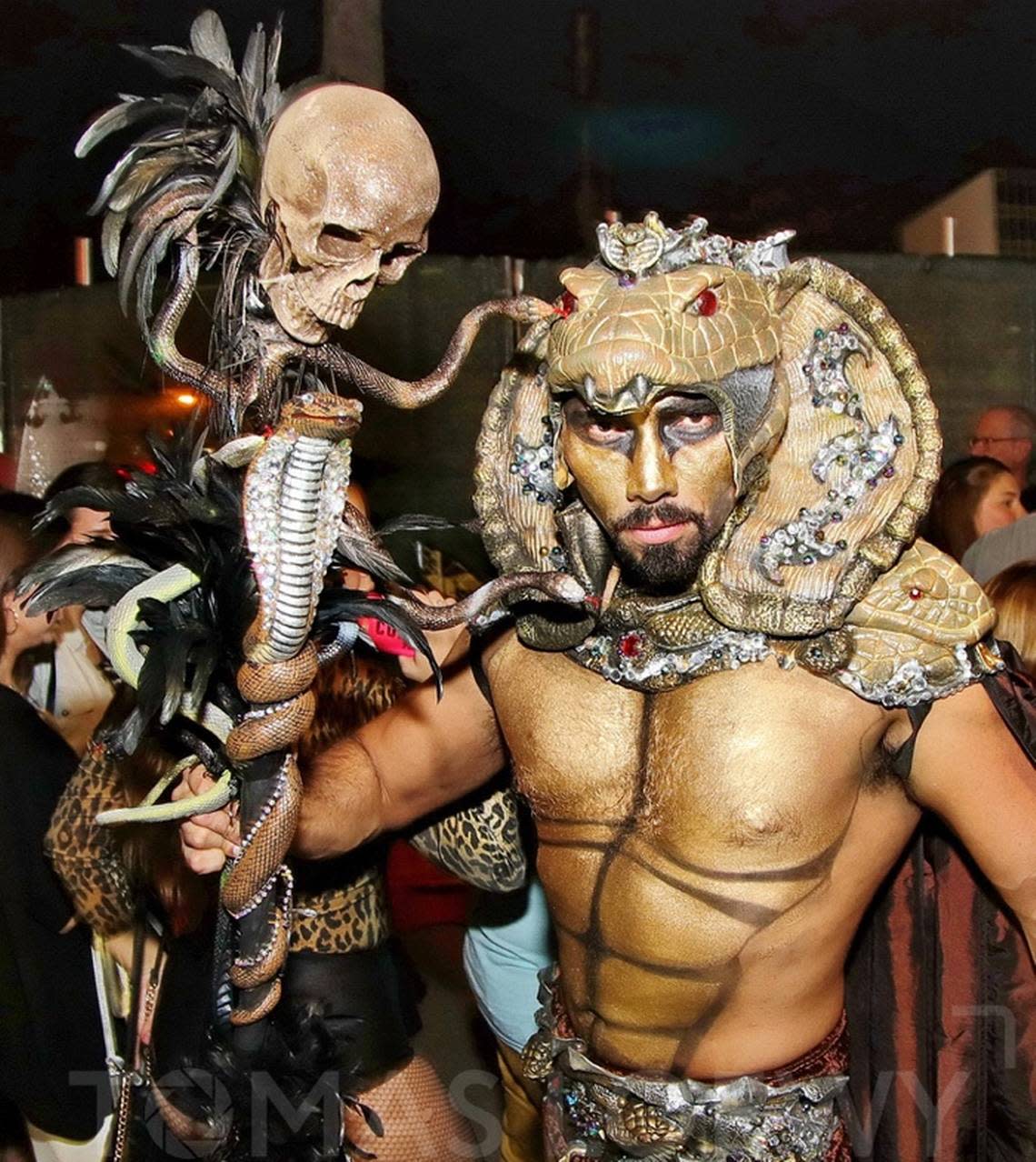 Scenes from Halloween festivities on Lincoln Road on Miami Beach.