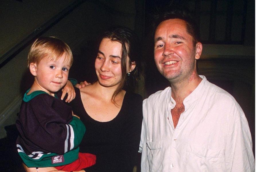 Nigel Kennedy with his son Sark when a young a boy - RICHARD YOUNG/REX Shutterstock