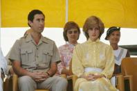 <p>Diana and Charles attend an official welcome ceremony at a school in Alice Springs. </p>