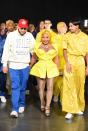 <p>Musician Lil’ Kim, designer Paul Cupo, and models walk the runway at the VFiles show during New York Fashion Week at Barclays Center in Brooklyn, New York, on Sept. 5, 2018. (Photo: Albert Urso/Getty Images) </p>