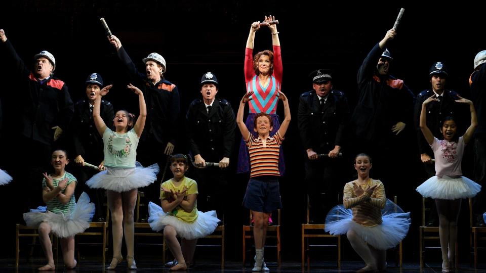 Mandatory Credit: Photo by DAN HIMBRECHTS/EPA-EFE/Shutterstock (10448000i)The cast performs during a media call for Billy Elliot The Musical, at the Sydney Lyric Theatre in Sydney, Australia, 17 October 2019.