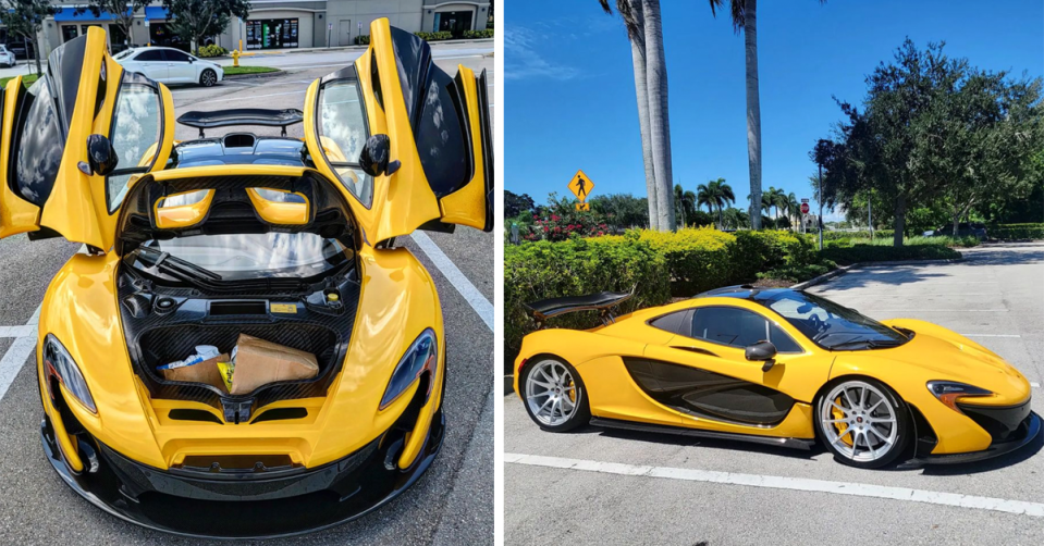 A McLaren P1 on a sunny day.