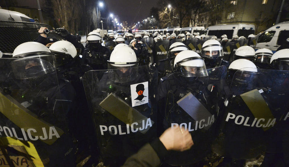 Image: Poland protest (Czarek Sokolowski / AP)