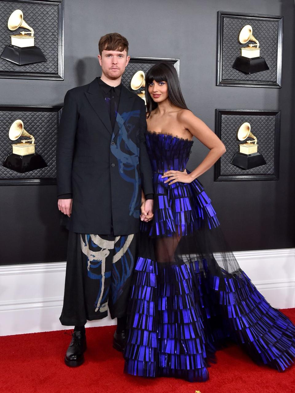 Grammy Awards cute couples - Jameela Jamil and James Blake