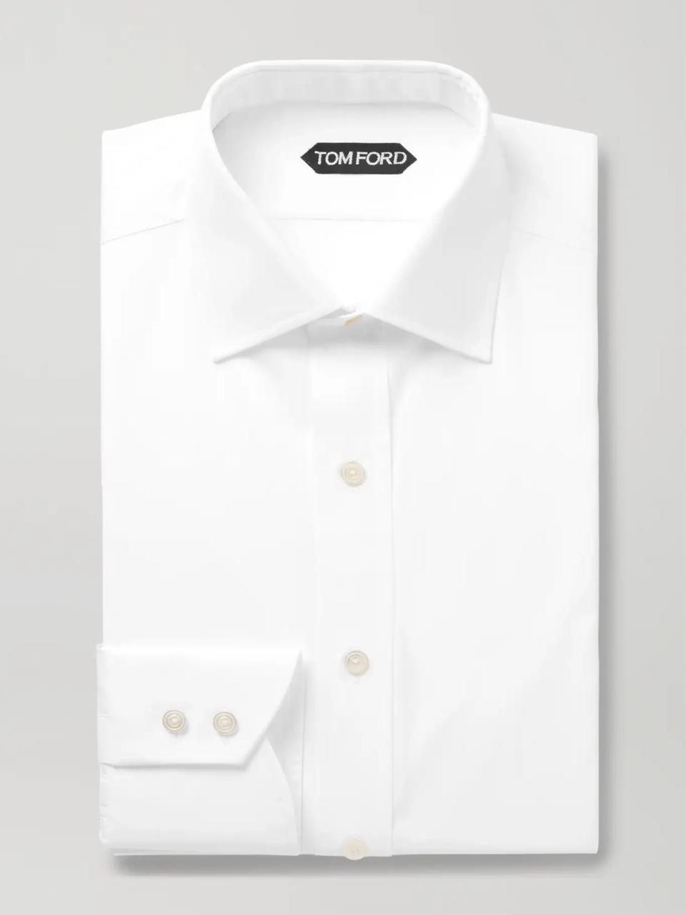 White dress shirt for men