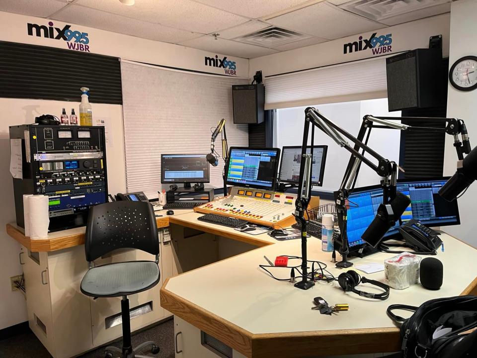 An empty studio at WJBR 99.5-FM on Philadelphia Pike in Fox Point last week on its final day on the air after a 66-year run.