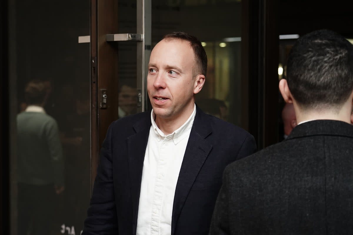 Matt Hancock said he is the victim of a “massive betrayal and breach of trust” after the disclosure of WhatsApp messages revealing the inside working of government during the coronavirus crisis (PA) (PA Wire)