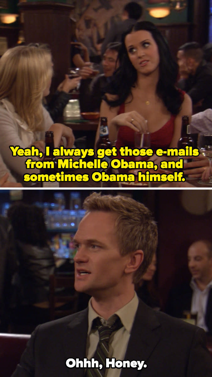 Honey saying she gets emails from Michelle and Barack Obama