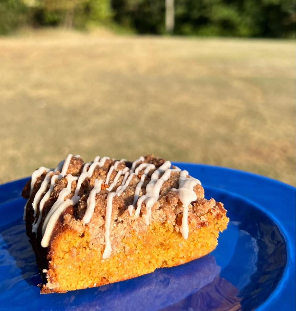 Safe & Sweet is a keto-friendly premier bakery with two locations including a stand at New Eastern Market and a storefront on South Queen Street. This fall, try their pumpkin crumb cake.