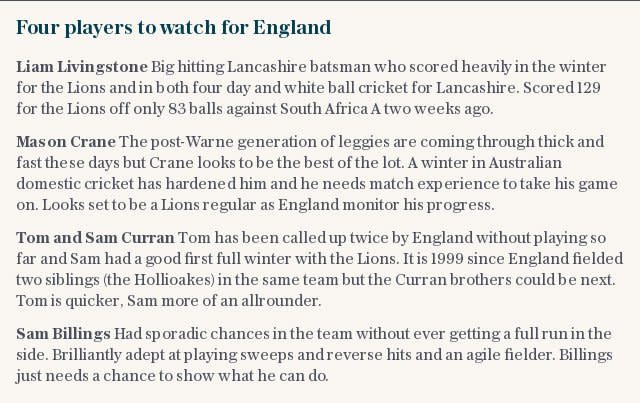 Four players to watch for England