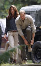 Prince William and his wife Kate, the Duke and Duchess of Cambridge arrive at Danum Valley Research Center in Danum Valley, Sabab, Malaysia, Saturday, Sept. 15, 2012. (AP Photo/ Vincent Thian, Pool)