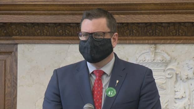 Health Minister Paul Merriman said he was briefed on the situation but offered no details, citing the ongoing investigation by public health inspectors. (CBC - image credit)