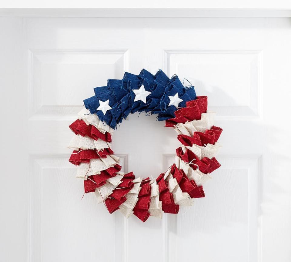 Liberty Burlap Wreath