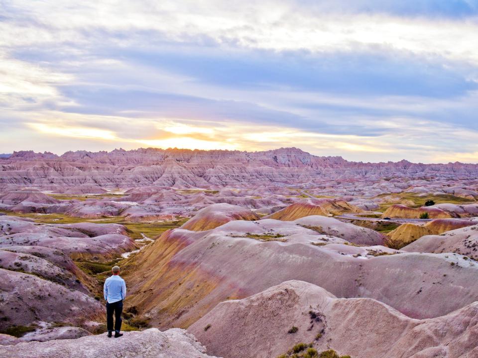 Badlands National Park is in South Dakota.