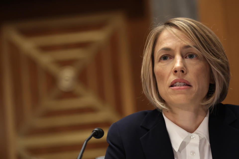 WASHINGTON, DC - SEPTEMBER 14:  Chief Operating Officer of TikTok Vanessa Pappas testifies during a hearing before Senate Homeland Security and Governmental Affairs Committee September 14, 2022 in Washington, DC. The committee held a hearing to examine “social media's impact on homeland security.” (Photo by Alex Wong/Getty Images)