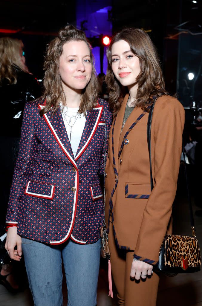 megan and rebecca lovell at 2024 red light management grammy party