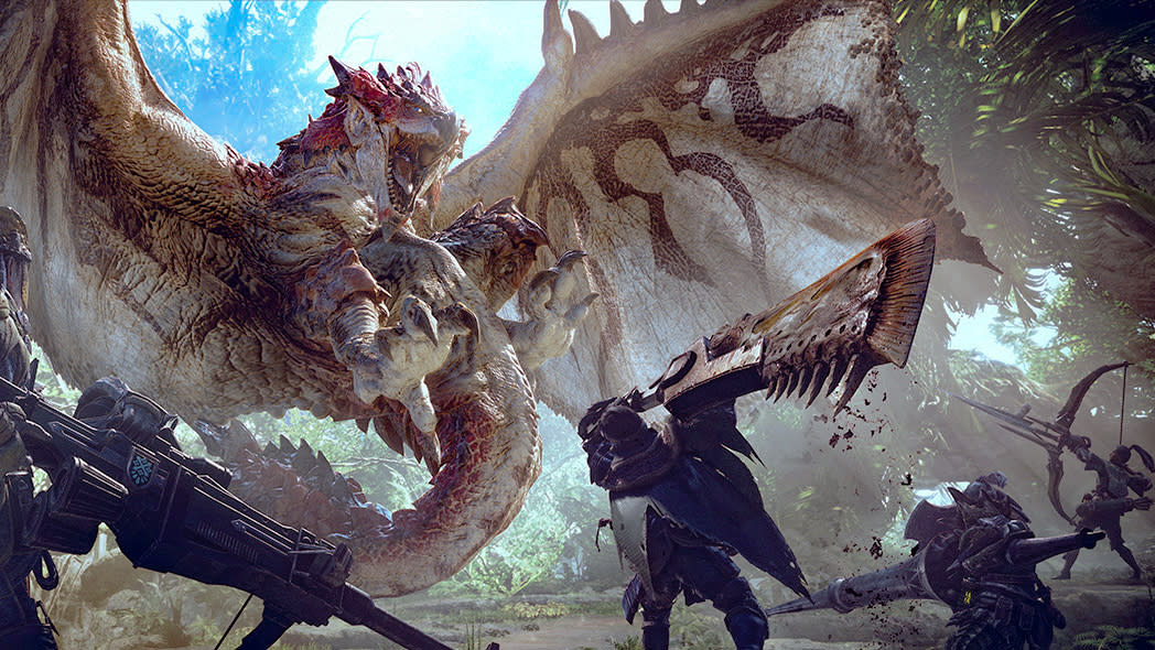  Monster Hunter: World Rathalos fight. 