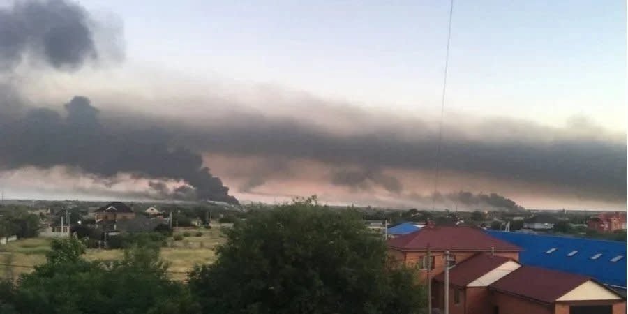 Consequences of a series of explosions in the Melitopol airfield area in July