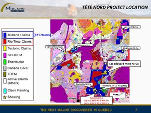 Tete Nord project location