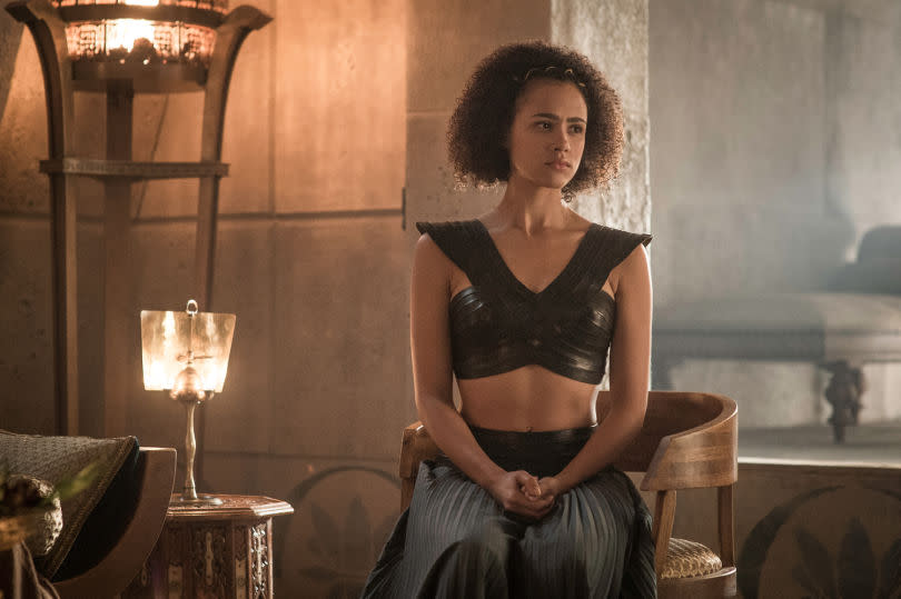 You need to see what Missandei is wearing in these “Game of Thrones” Season 7 leaked photos