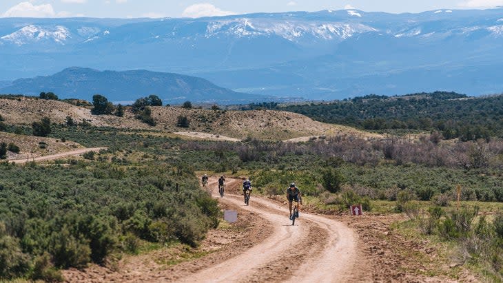 <span class="article__caption">The snowcapped Grand Mesa serves as a backdrop for Wild Horse Gravel. </span>