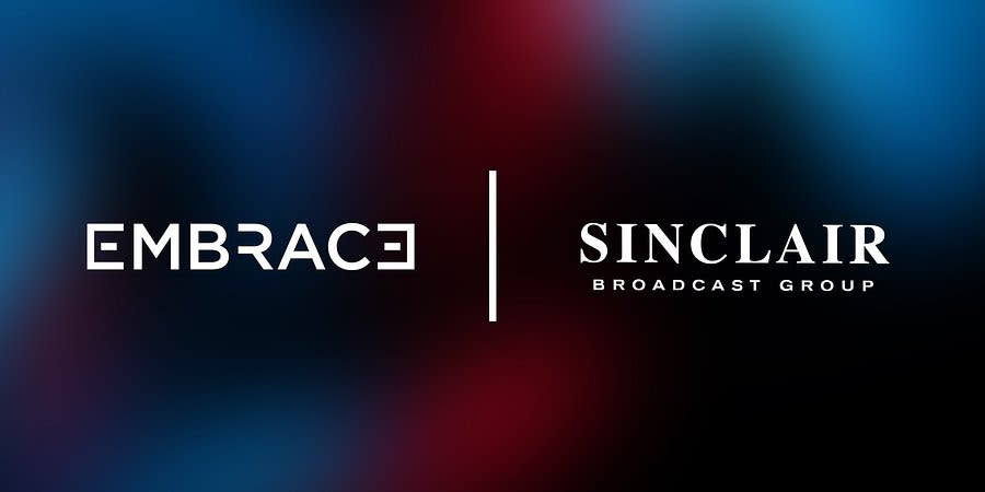  Embrace and Sinclair logos. 