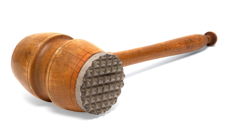 Close-up of a meat mallet