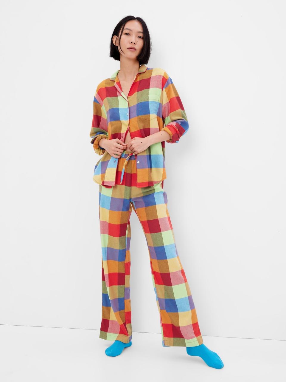 7) Flannel Pajama Set