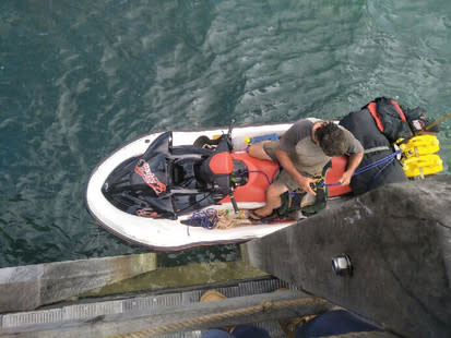 He had been seen launching the jet ski at Pundsand Bay on Cape York, Far North Queensland. Source: Australian Border Force