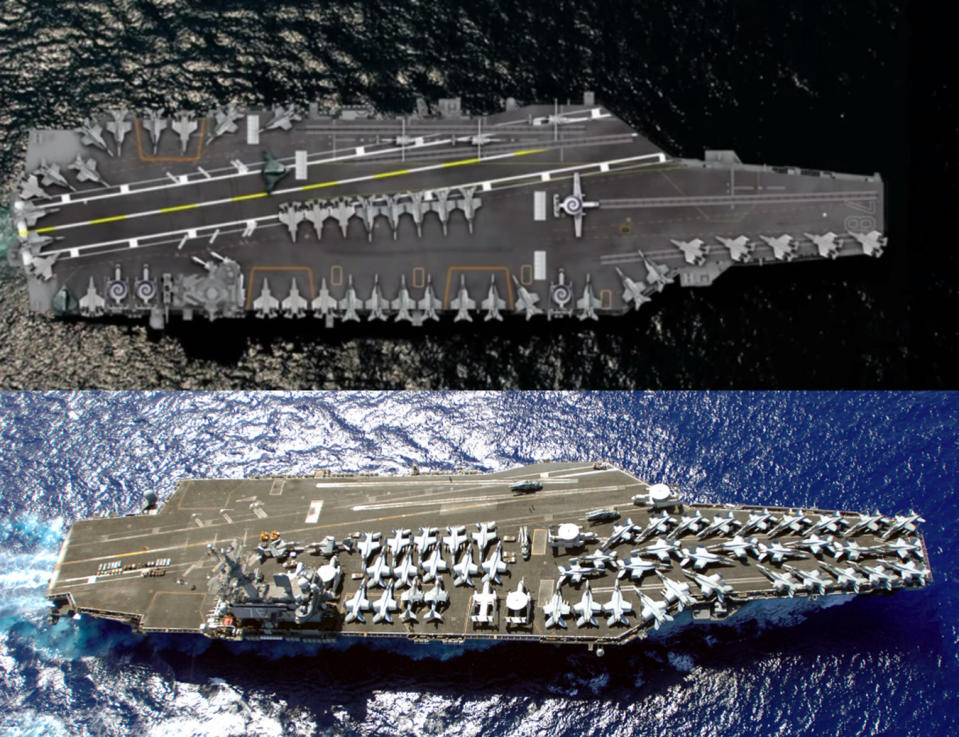 ford class nimitz class aircraft carrier