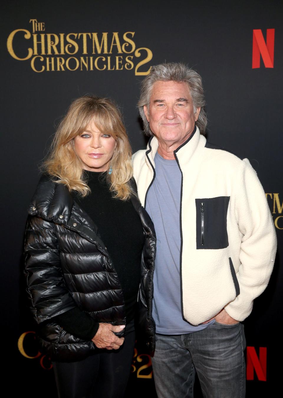 Zusammen standen sie zuletzt für den Netflix-Film "The Christmas Chronicles: Teil zwei" vor der Kamera: Goldie Hawn und Kurt Russell. (Bild: 2020 Getty Images/Jesse Grant)