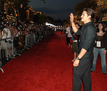 Orlando Bloom at the Disneyland premiere of Walt Disney Pictures' Pirates of the Caribbean: Dead Man's Chest