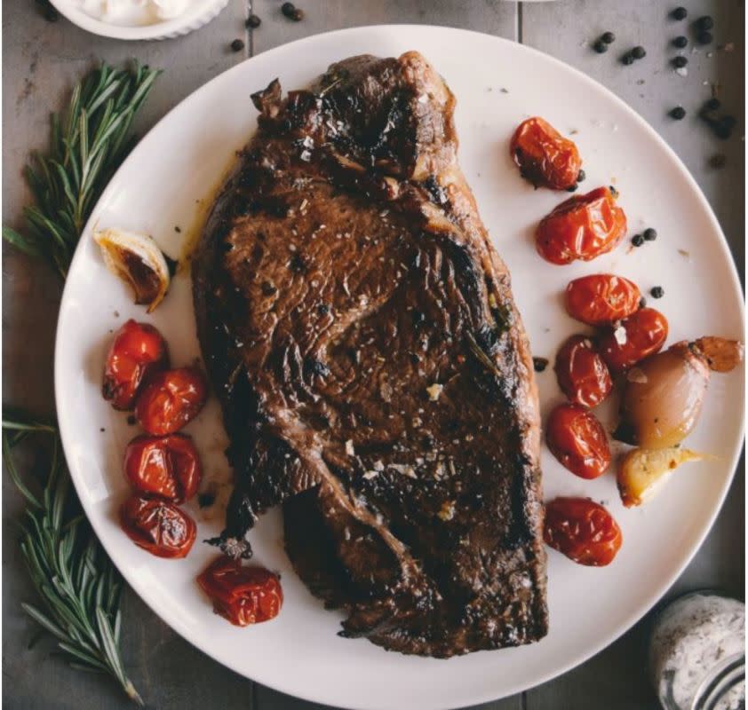 <p>Living The Gourmet</p><p>The simple marinade used in this recipe infuses a tremendous amount of flavor into the steak.</p><p><strong>Get the recipe: <a href="https://livingthegourmet.com/2018/07/herb-marinated-sirloin-steaks.html" rel="nofollow noopener" target="_blank" data-ylk="slk:Sous Vide Herb Marinated Sirloin;elm:context_link;itc:0;sec:content-canvas" class="link ">Sous Vide Herb Marinated Sirloin</a></strong></p>