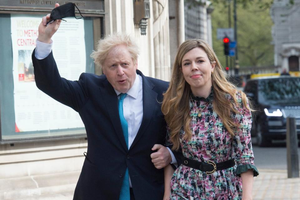 Boris Johnson and fiancée Carrie Symonds cast their votes in Westminster early this morningJeremy Selwyn