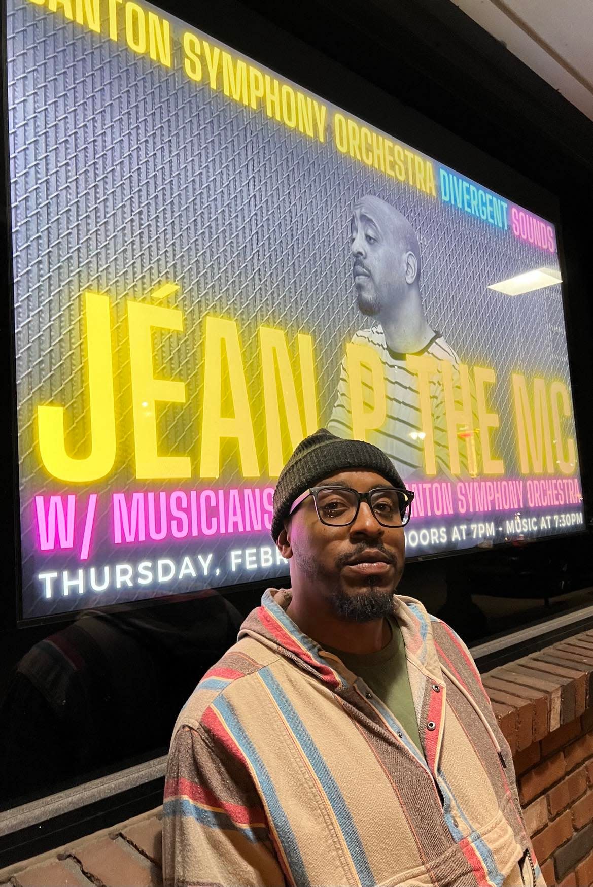 Canton-based rapper and hip-hop artist Jéan P the MC will be performing with the Canton Symphony Orchestra on Thursday at The Auricle in downtown Canton. Tickets cost $20 in advance and $25 day of the show.