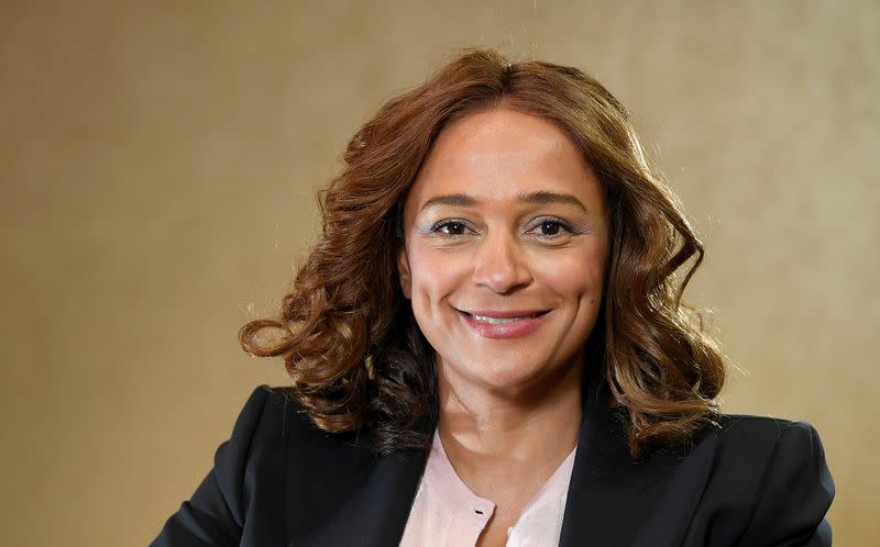 FILE PHOTO: Isabel Dos Santos, daughter of Angola’s former President and Africa's richest woman, sits for a portrait during a Reuters interview in London, Britain