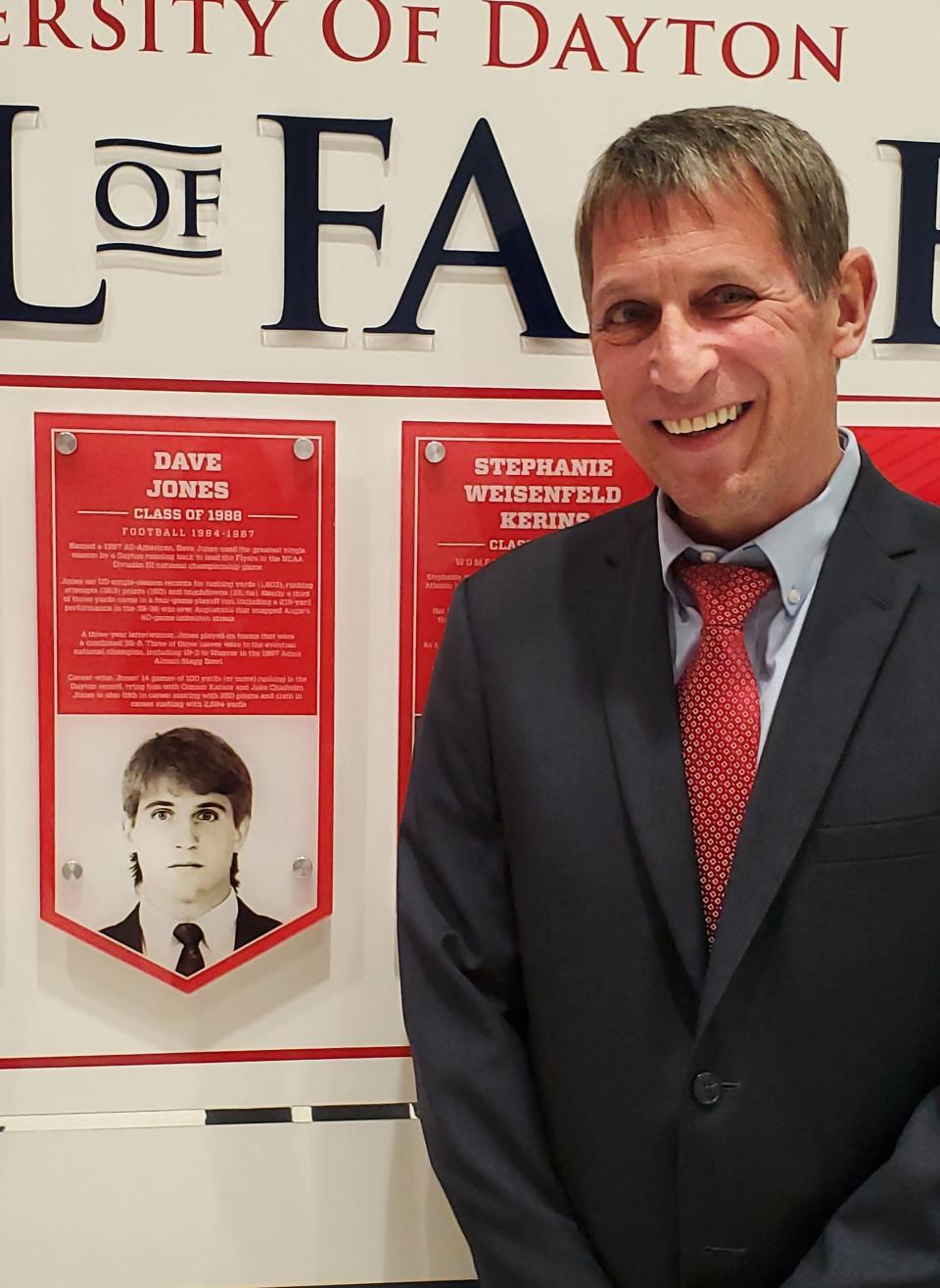 Newark graduate Dave Jones was inducted into the University of Dayton Athletic Hall of Fame last Saturday.