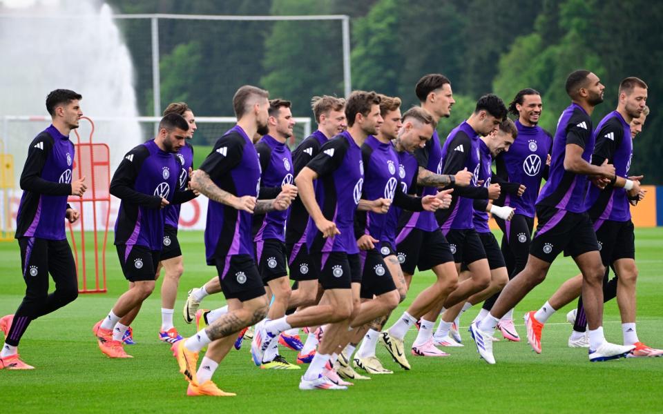 Germany men's football team in training ahead of Euro 2024