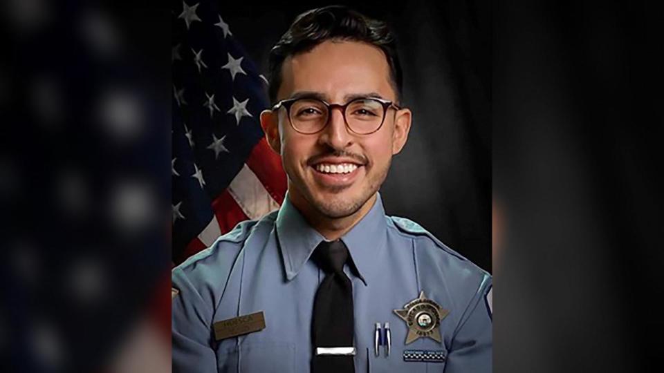 PHOTO: Chicago police Officer Luis M. Huesca, 30, was fatally shot on April 21, 2024, while on his way home from work, authorities said. (Chicago Police Dept.)
