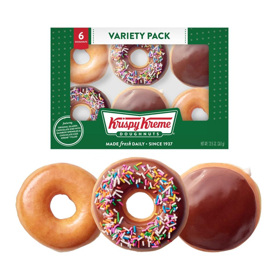 Three of Krispy Kreme's most popular doughnuts will soon be available at all McDonald's restaurants in the United States, the companies announced Tuesday.