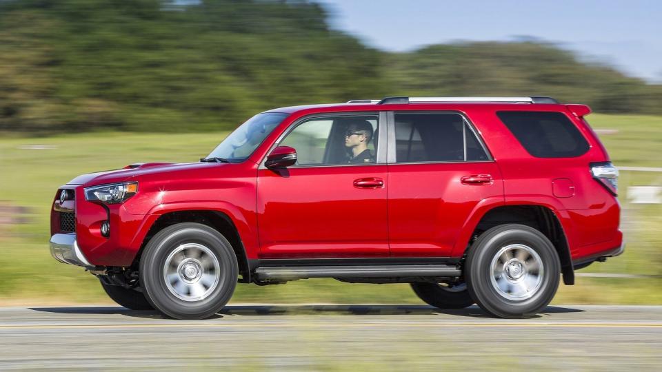 <p>Number 5: <strong>Toyota 4Runner</strong><br> Average 5-year depreciation percentage: <strong>36.5%</strong></p> <p>Toyota enjoys a stellar and well-earned reputation for reliability. That's a big reason why three of the top five vehicles on this list of cars that depreciate the least wear Toyota badges. Unlike most of its crossover competitors, the 4Runner is a rough-and-tumble sport utility vehicle that durability and off-road capability over refinement and on-road manners. The fact that it stands out as different might be a benefit on the second-hand market.</p> <p>“Since its release in 1984 the 4Runner has amassed a loyal following, and its ruggedness and reputation for being a reliable vehicle help contribute to its value retention,” said Ly.</p>