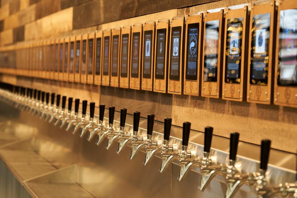 Geneva Tap House in Lake Geneva offers 50 beers, ciders and wines and on tap from a self-serve wall, billed as the largest in Wisconsin.