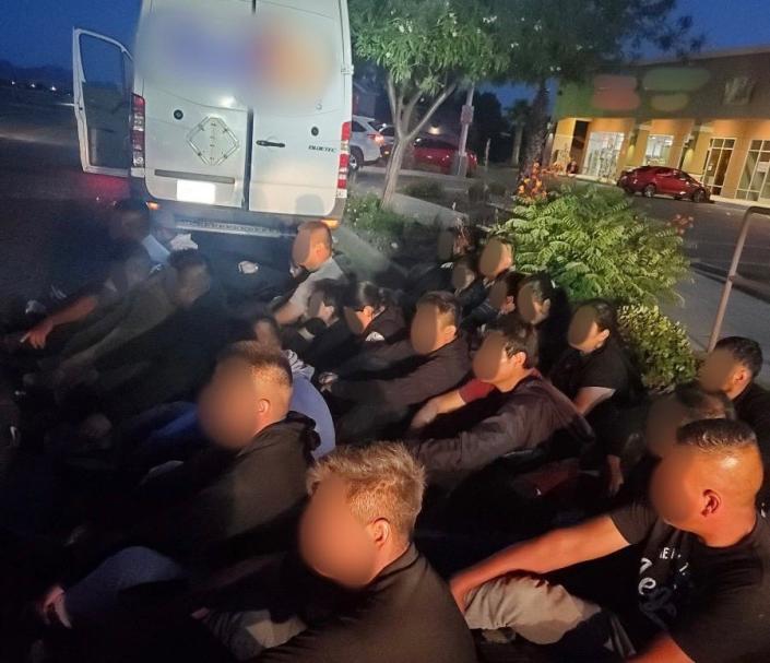 Undocumented migrants from Mexico and Guatemala were detained by the U.S. Border Patrol while being transported in a cloned vehicle made to look like a FedEx delivery van in West El Paso.