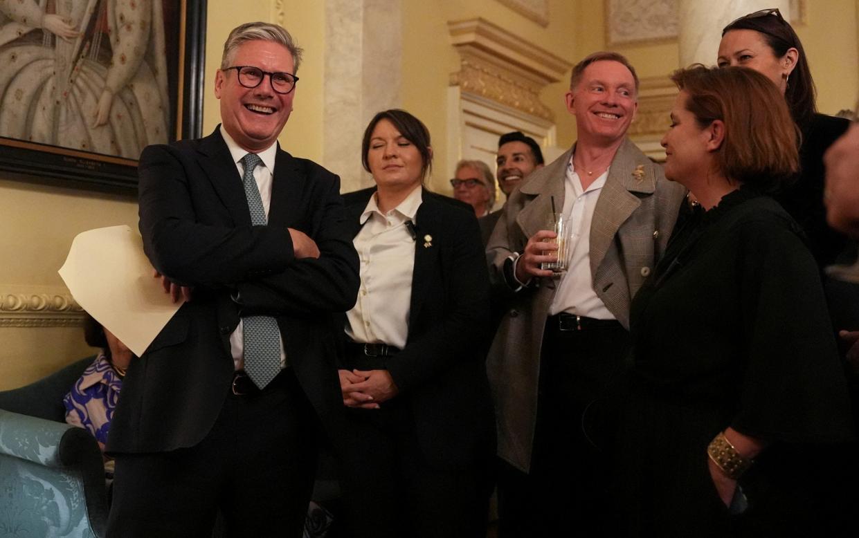 Sir Keir Starmer attended the No10 London Fashion Week event