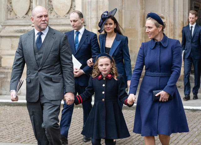 Princess Charlotte wears blue dress on Easter Sunday - but Mia Tindall's  dress is pricier