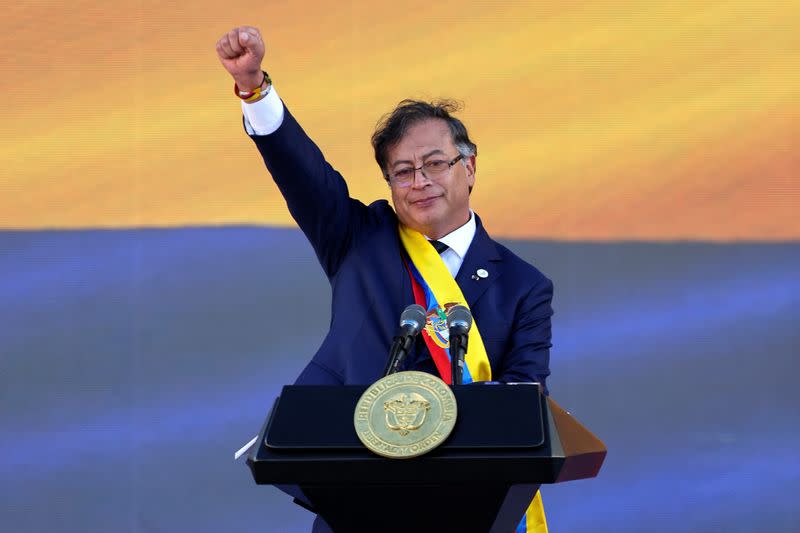 Colombia's President-elect Gustavo Petro takes office