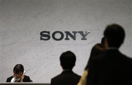 Sony Corp's logo is seen at the headquarters in Tokyo February 6, 2014. REUTERS/Toru Hanai